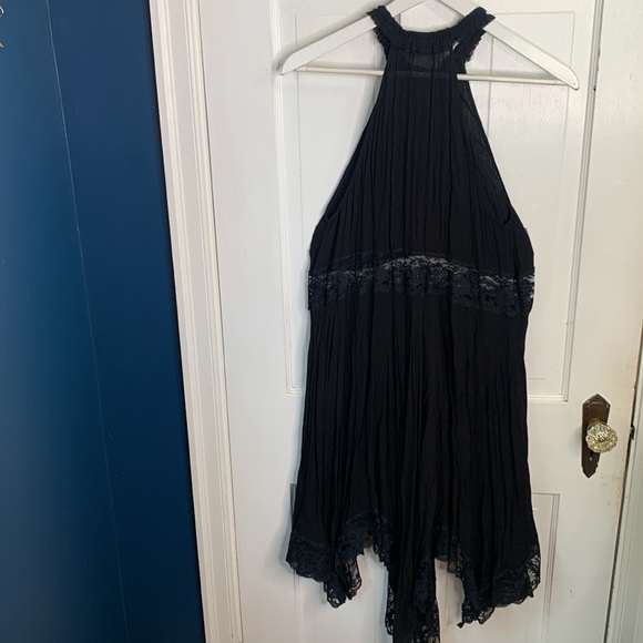Free People Intimately Go Lightly Slip Lace Dress in Black W-624 Sz XS - Picture 9 of 10